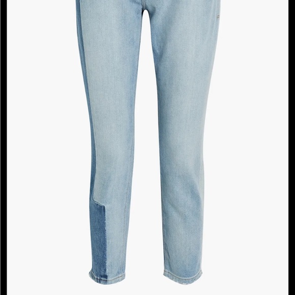 Frame Le Garçon Mid Rise Straight Fit Distressed Unmatched Jeans in size 26 NWT - Picture 3 of 16